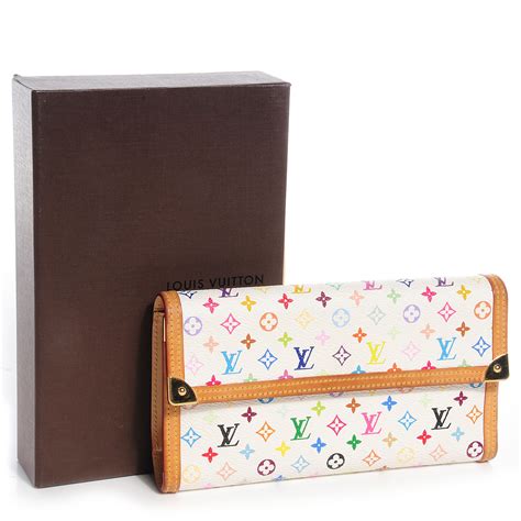 louis vuitton multicolor porte tresor wallet|louis vuitton coffret tresor.